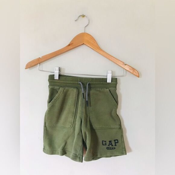 Baby gap | army green cotton drawstring shorts | 5t - Picture 1 of 3